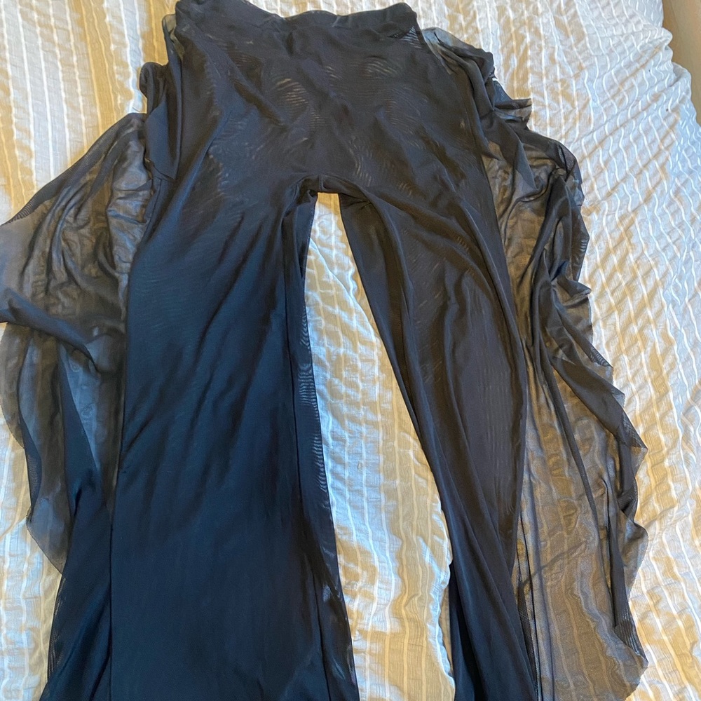 Black see through pants